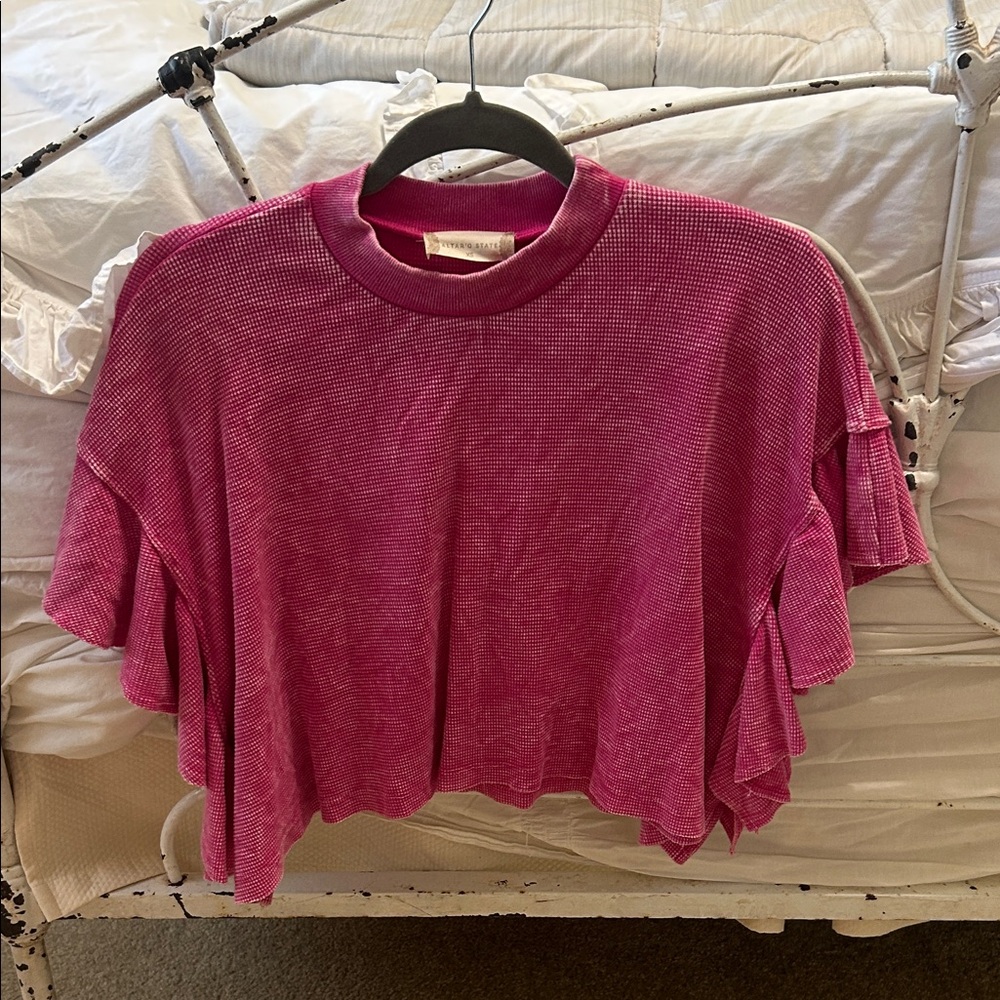 Altered State Universal Thread Magenta Ruffle Sle… - image 1